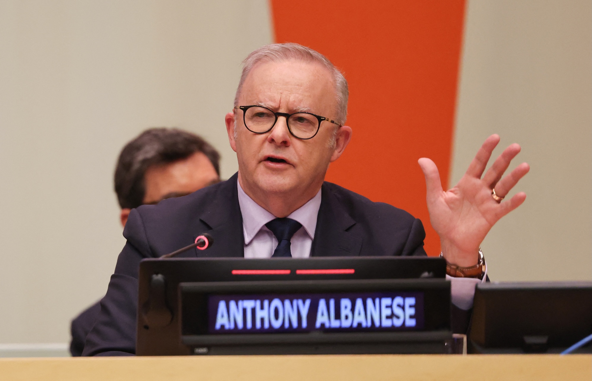 澳大利亚总理 Anthony Albanese 在联合国大会期间就此事表态(人物新闻照,说明性使用)