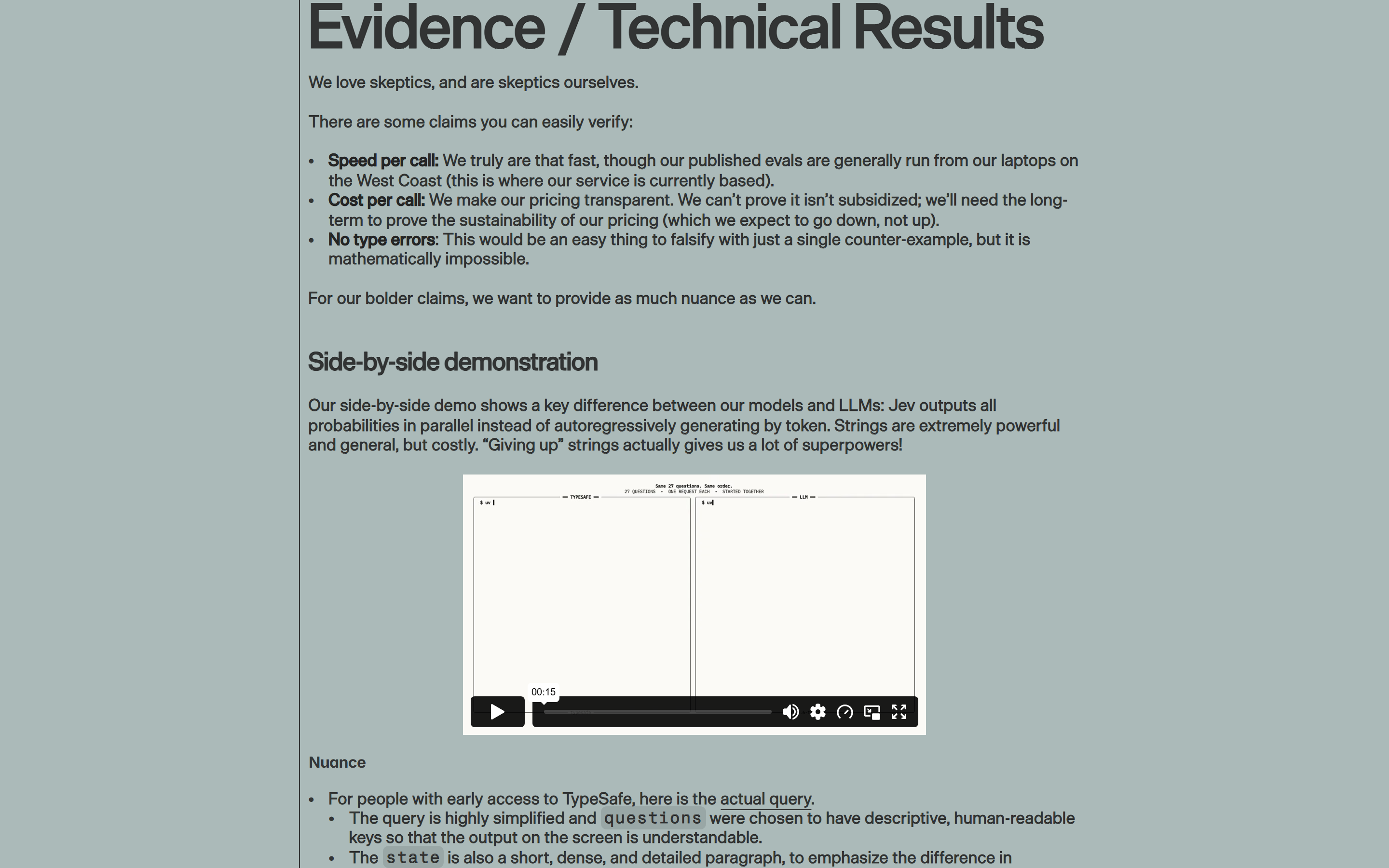 官方发布帖的 Evidence 章节与 nuance 说明