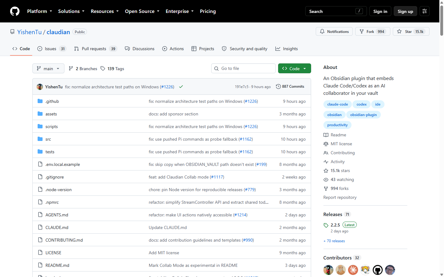 Claudian GitHub 仓库