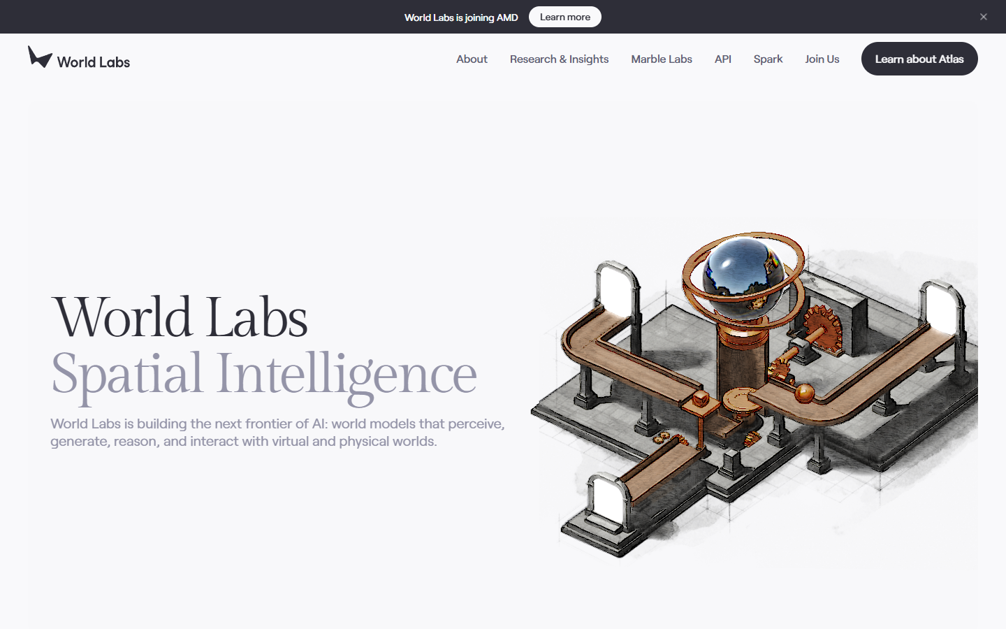 World Labs 官网:World Labs Spatial Intelligence